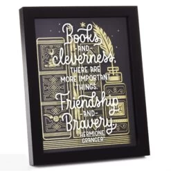 Hallmark Harry Potter™ Friendship And Bravery Hermione Granger™ Framed Quote Sign, 8x10