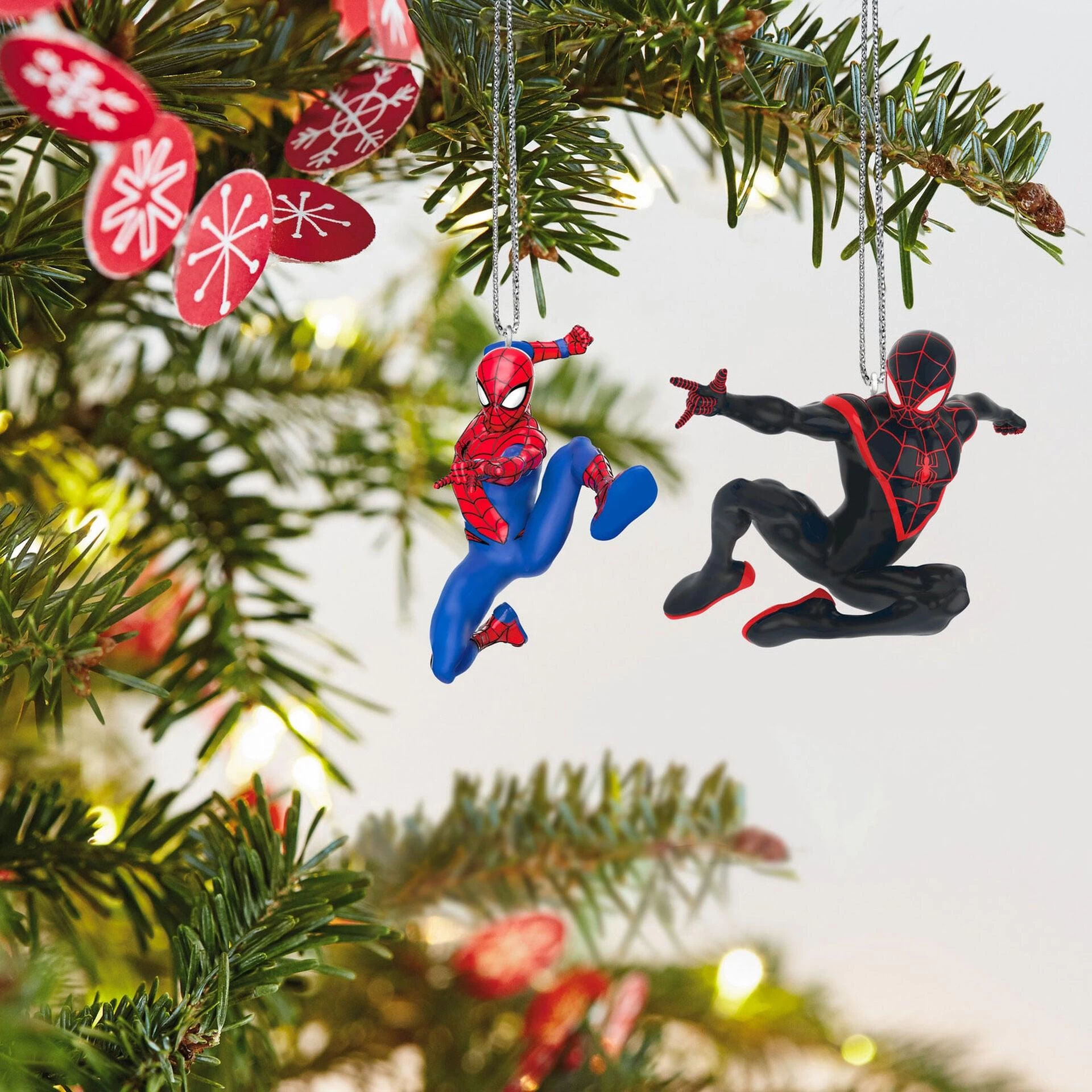 Hallmark Mini Marvel Spider-Man And Miles Morales Ornaments, Set Of 2 7 Hallmark Mini Marvel Spider-Man And Miles Morales Ornaments, Set Of 2 - Image 7