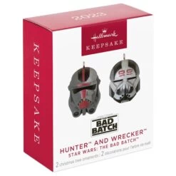 Hallmark Mini Star Wars: The Bad Batch⢠Hunter⢠And Wrecker⢠Ornaments, Set Of 2
