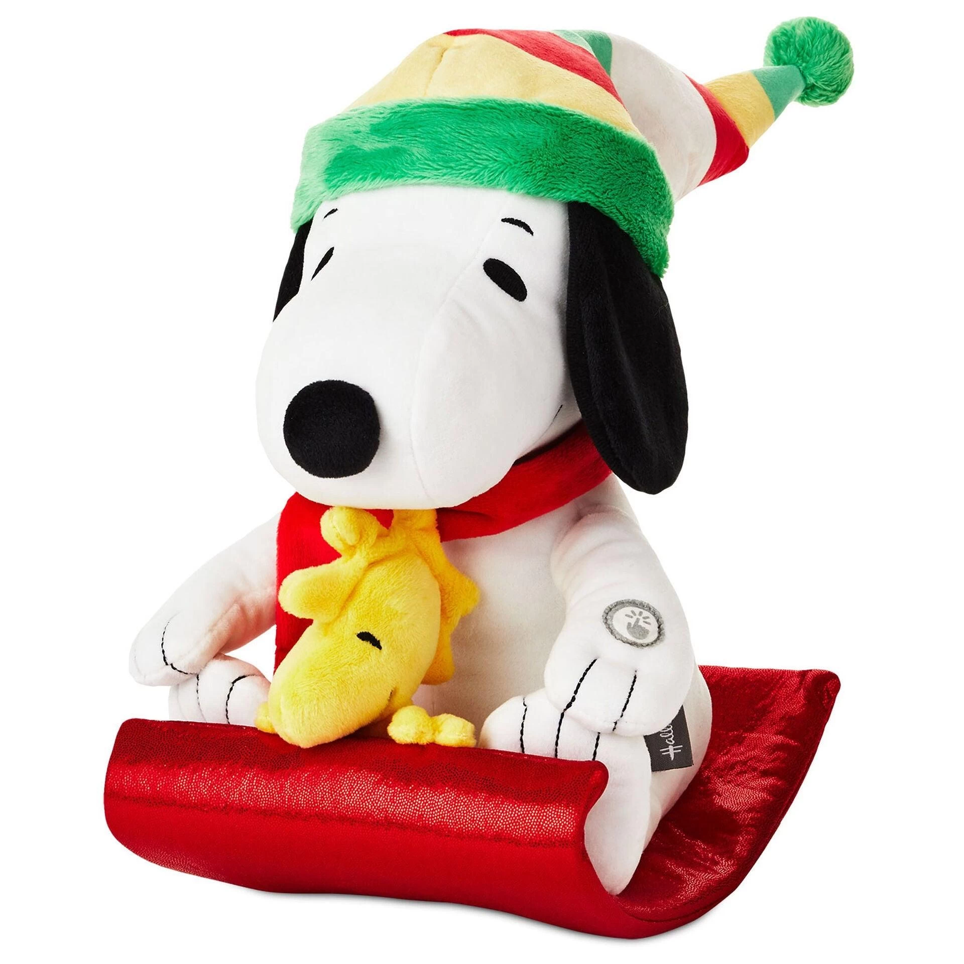 Hallmark Peanuts® Sledding Snoopy And Woodstock Musical Plush With Motion, 10" 1 Hallmark Peanuts® Sledding Snoopy And Woodstock Musical Plush With Motion, 10"