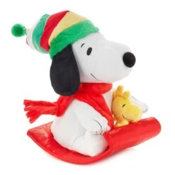 Hallmark Peanuts® Sledding Snoopy And Woodstock Musical Plush With Motion, 10" 5 Hallmark Peanuts® Sledding Snoopy And Woodstock Musical Plush With Motion, 10" -Toy store peanuts r sledding snoopy and woodstock musical plush with motion 10 3 33074737184952