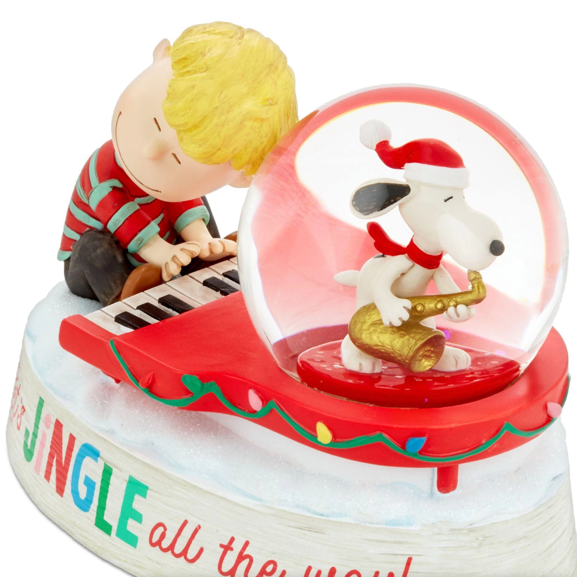 Hallmark Peanuts® Snoopy And Schroeder Musical Snow Globe 2 Hallmark Peanuts® Snoopy And Schroeder Musical Snow Globe - Image 2