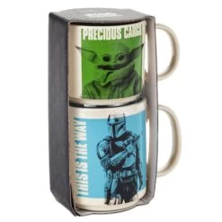 Hallmark Star Wars: The Mandalorian™ And Grogu™ Adult And Child Stacking Mugs, Set Of 2