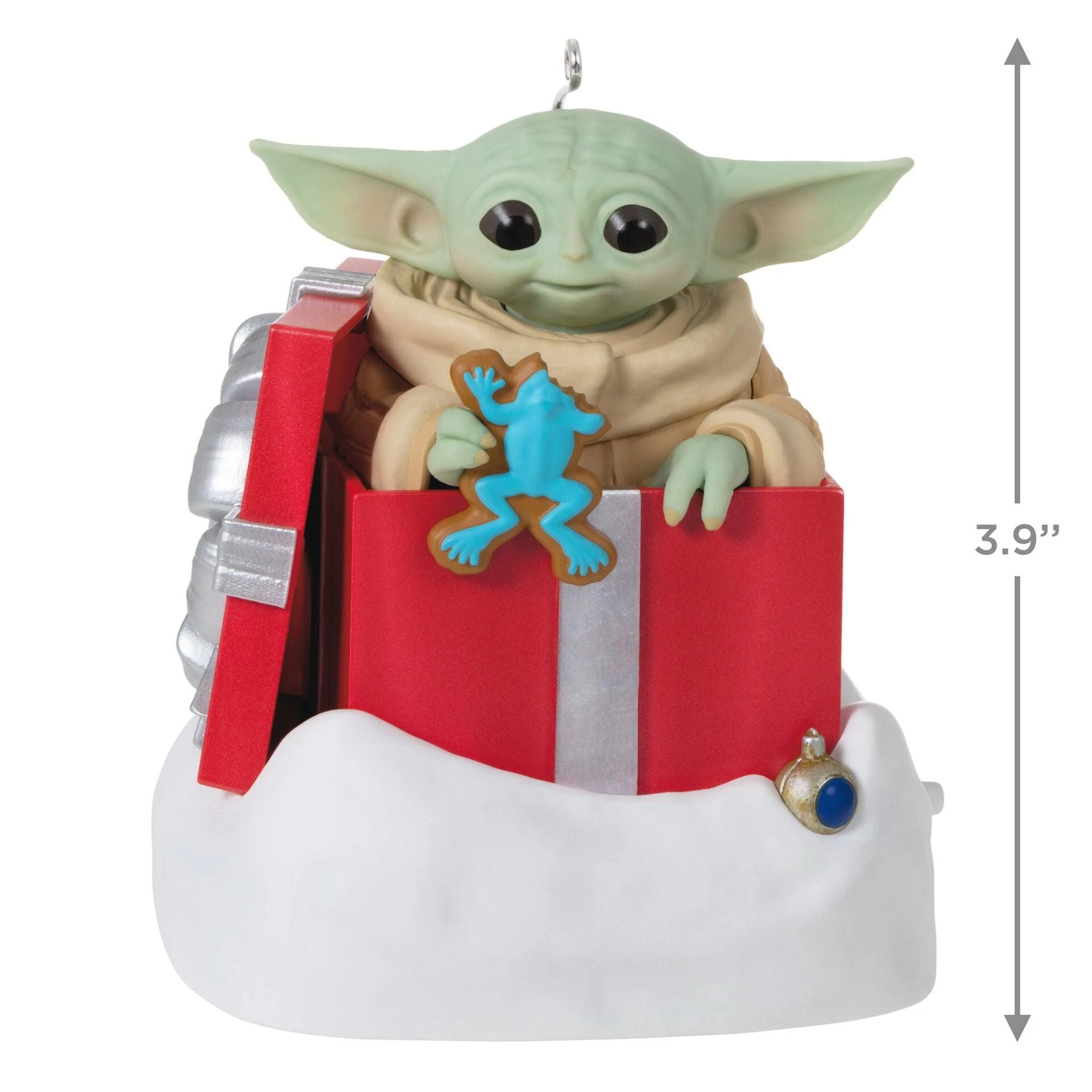 Hallmark Star Wars: The Mandalorian™ Grogu™ Greetings Ornament With Sound And Motion 1 Hallmark Star Wars: The Mandalorian™ Grogu™ Greetings Ornament With Sound And Motion
