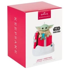 Hallmark Star Wars: The Mandalorian™ Grogu™ Greetings Ornament With Sound And Motion 6 Hallmark Star Wars: The Mandalorian™ Grogu™ Greetings Ornament With Sound And Motion -Toy store star wars the mandaloriantm grogutm greetings ornament with sound and motion 3 33074594283704