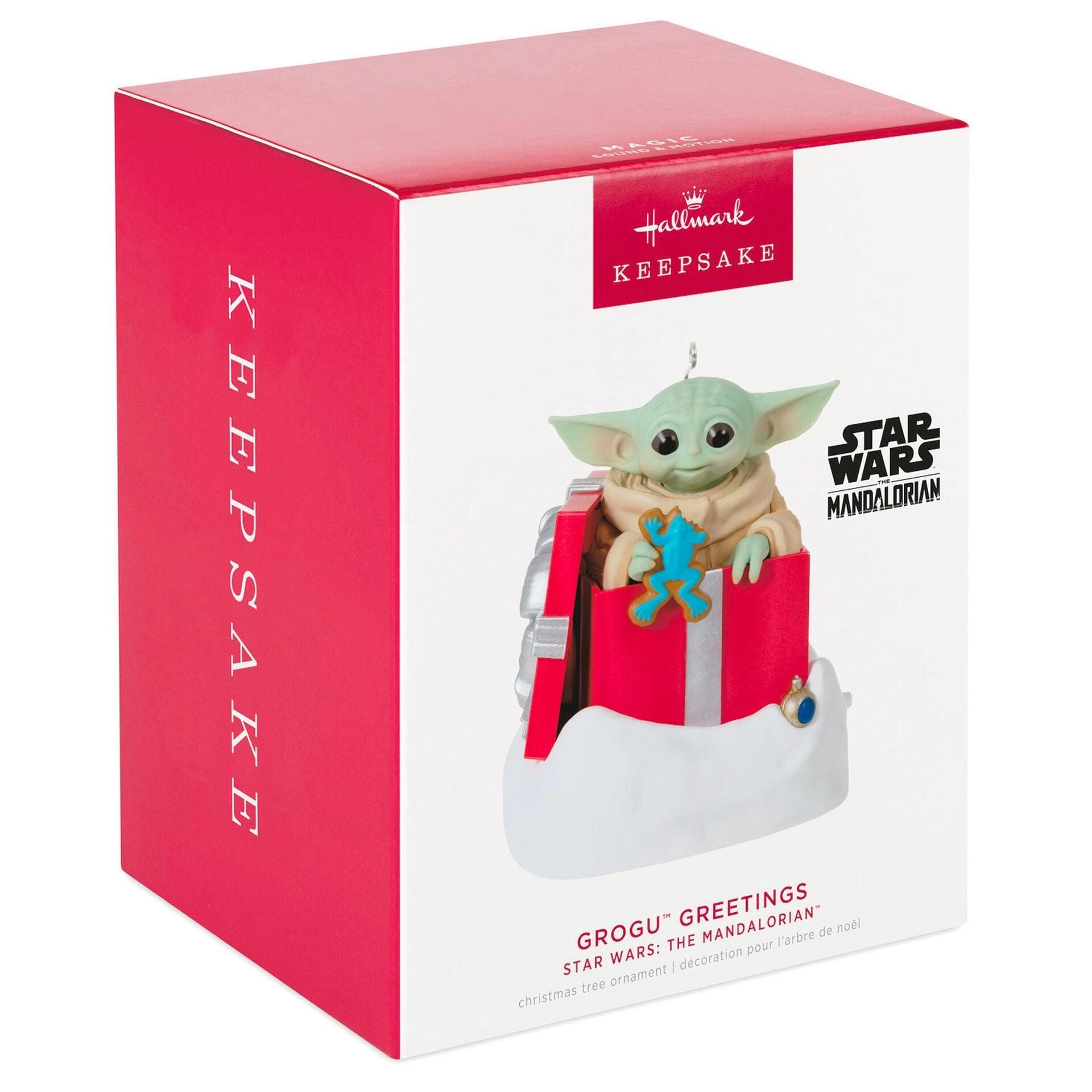 Hallmark Star Wars: The Mandalorian™ Grogu™ Greetings Ornament With Sound And Motion 3 Hallmark Star Wars: The Mandalorian™ Grogu™ Greetings Ornament With Sound And Motion - Image 3